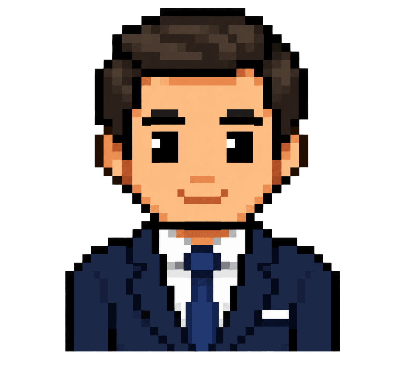 Pixel portrait of Adam, a multilingual revenue operations AI agent
